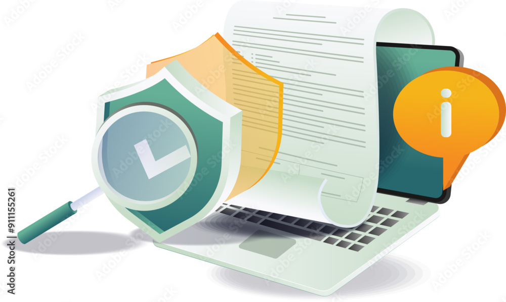 © Harumana - Security Essentials antivirus software logo with shield icon, protecting email, documents, and information © Harumana - Security Essentials antivirus software logo with shield icon, protecting email, documents, and information