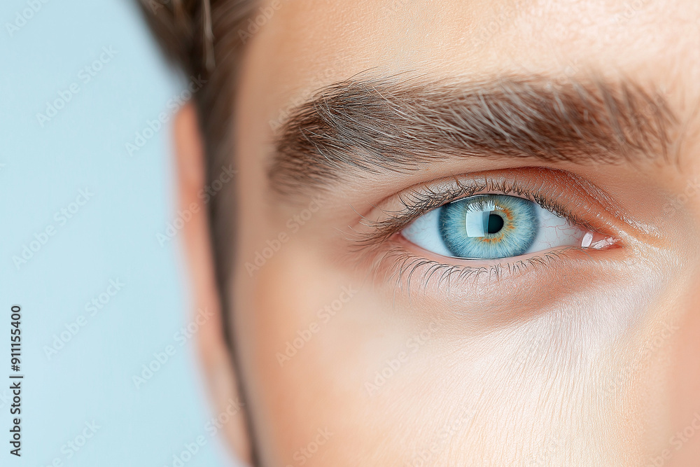 Man with Pure, Smooth Skin Using Anti-Aging Eye Serum, Promoting Youthful Appearance and Brightness, Men's Cosmetics, Eye Care Routine Man with Pure, Smooth Skin Using Anti-Aging Eye Serum, Promoting Youthful Appearance and Brightness, Men's Cosmetics, Eye Care Routine