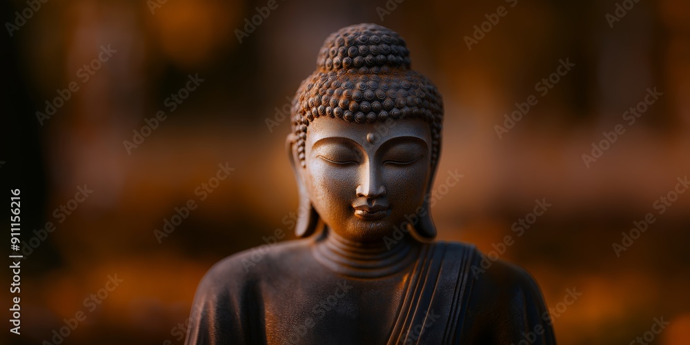 Buddha Face Close-Up with Peaceful Expression, Meditation, Mindfulness, and Inner Peace Buddha Face Close-Up with Peaceful Expression, Meditation, Mindfulness, and Inner Peace
