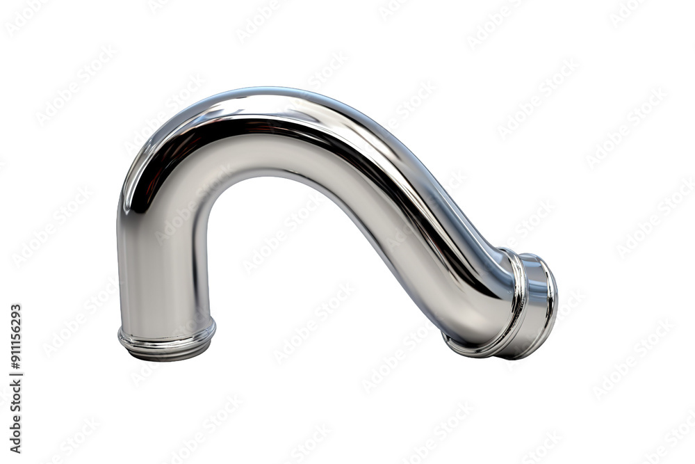 Liquid Light: A Chrome Sink Faucets Dance on a Blank Canvas on White or PNG Transparent Background. Liquid Light: A Chrome Sink Faucets Dance on a Blank Canvas on White or PNG Transparent Background.