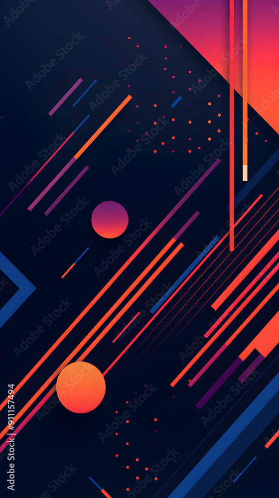 Digital color abstract line geometric arrangement graphic poster background Digital color abstract line geometric arrangement graphic poster background