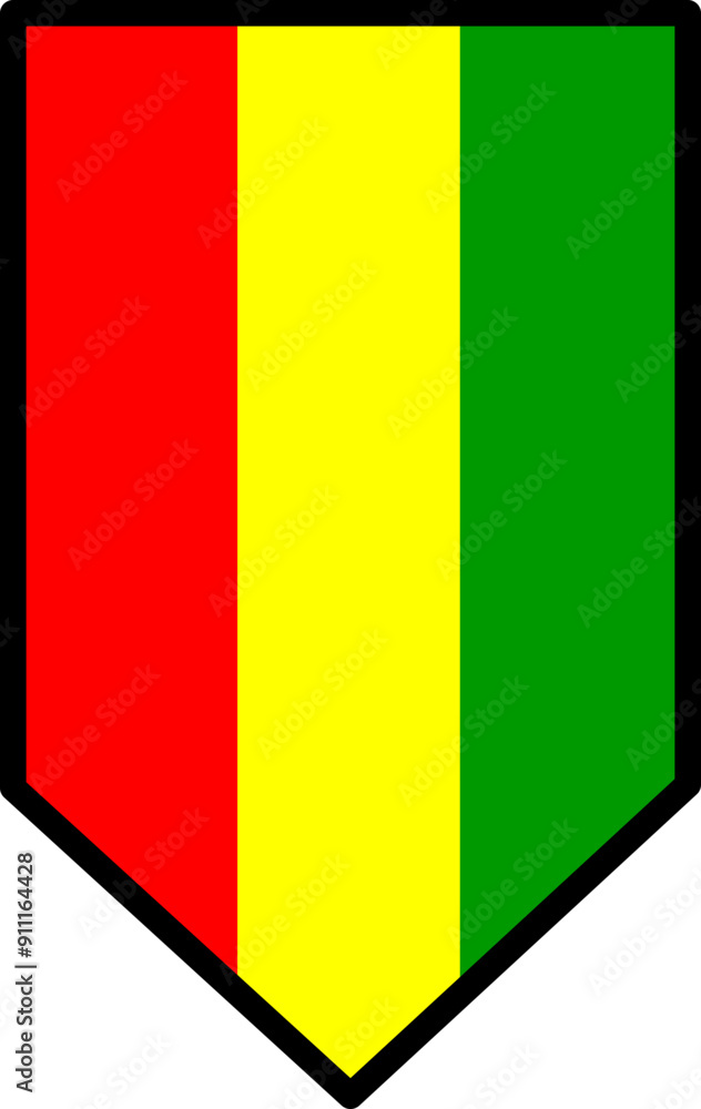 Fototapeta premium Guinean Flag Icon