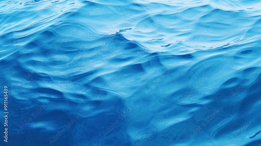 Blue water surface with ripples Blue water surface with ripples