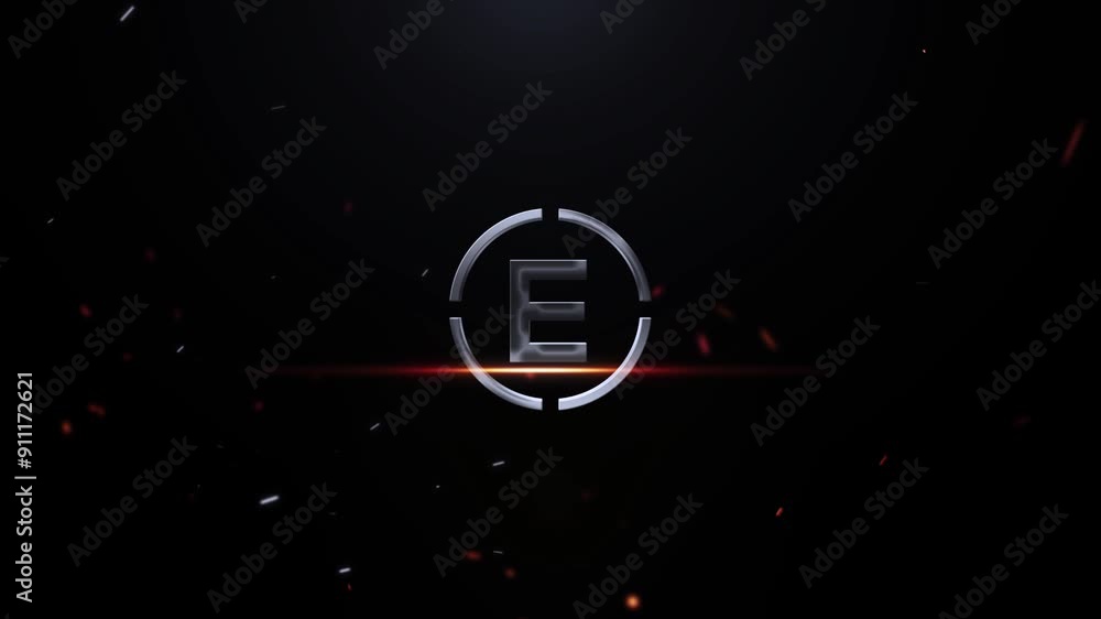 Alphabet E Cinematic Logo Trailer, Silver E Logo Animation Videos Alphabet E Cinematic Logo Trailer, Silver E Logo Animation Videos