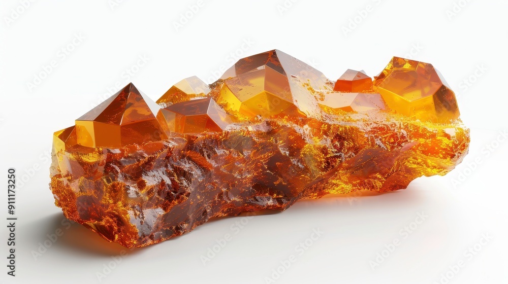 Phenolic resin, 3D illustration, realistic, isolated on white background Phenolic resin, 3D illustration, realistic, isolated on white background