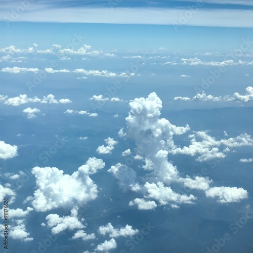 clouds that look like a kid walking a dog photo