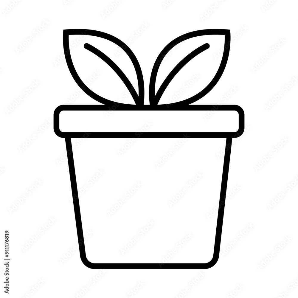 Plant pot icon