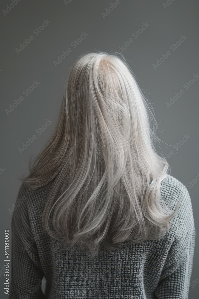 Naklejka premium a woman with long white hair