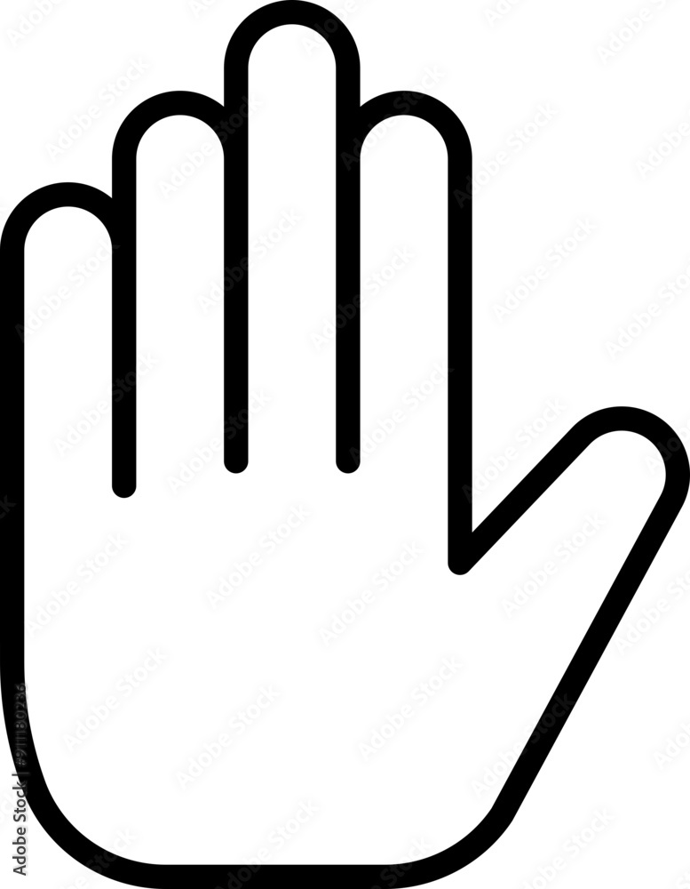 Hand Gesture Icon Line Simple Trendy Design. Hand Gesture Icon Line Simple Trendy Design.