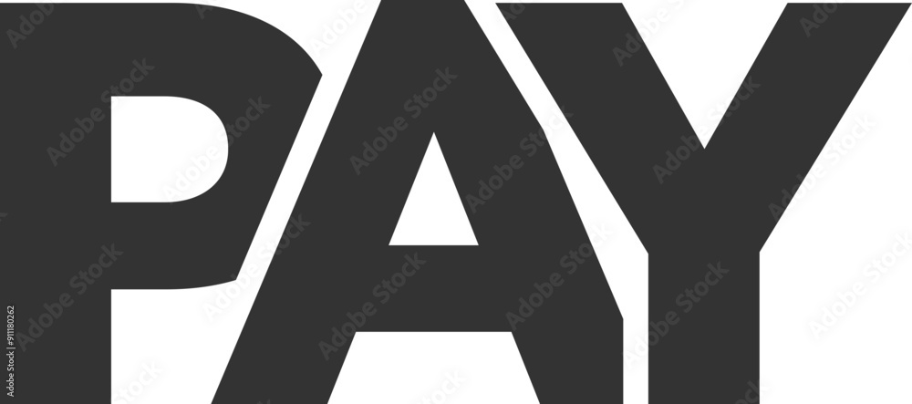 PAY logo design template with strong and modern bold text. Initial based vector logotype featuring simple and minimal typography. Trendy company identity. PAY logo design template with strong and modern bold text. Initial based vector logotype featuring simple and minimal typography. Trendy company identity.