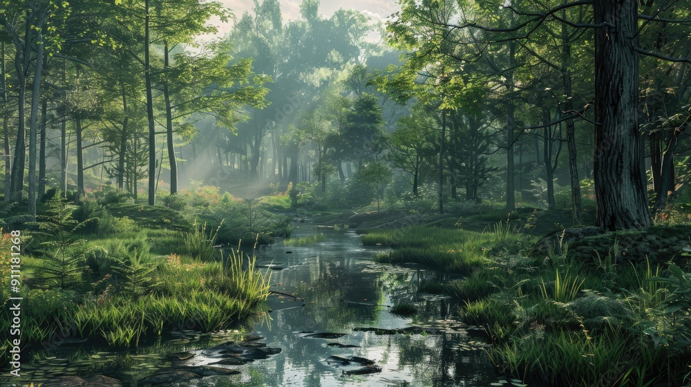 Obraz premium Natural Environment of Greenwood