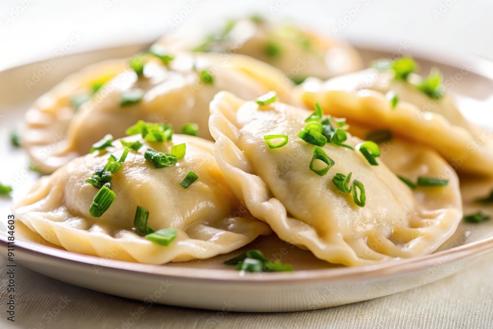Delicious Dumplings with Green Onions. Delicious Dumplings with Green Onions.
