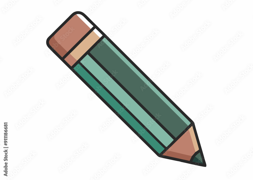 Pencil Symbol Vector – Sleek and Simple Pencil Icon Design Pencil Symbol Vector – Sleek and Simple Pencil Icon Design