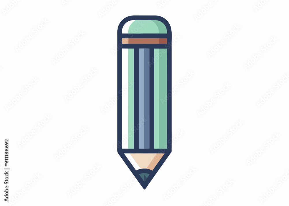 Pencil Symbol Vector – Sleek and Simple Pencil Icon Design Pencil Symbol Vector – Sleek and Simple Pencil Icon Design