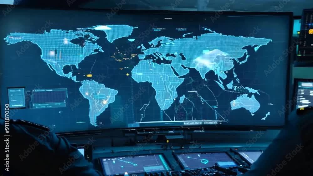 Soldiers use technology in the digital world to control and connect to war.