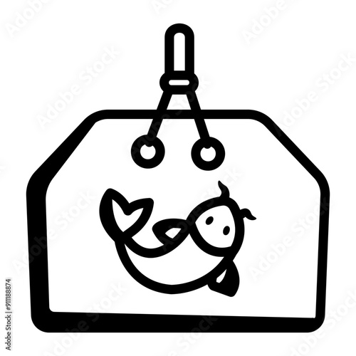A doodle style icon of ema board