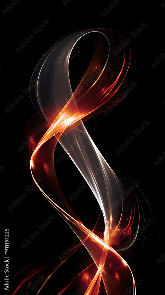 Digital future light stream curve abstract graphic poster background