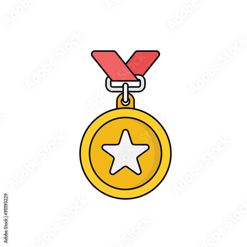 Medal vector icon