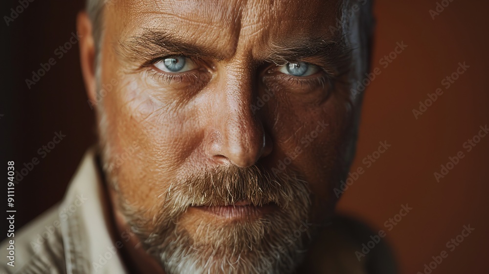 A picture of a white man with a serious expression on his face A picture of a white man with a serious expression on his face