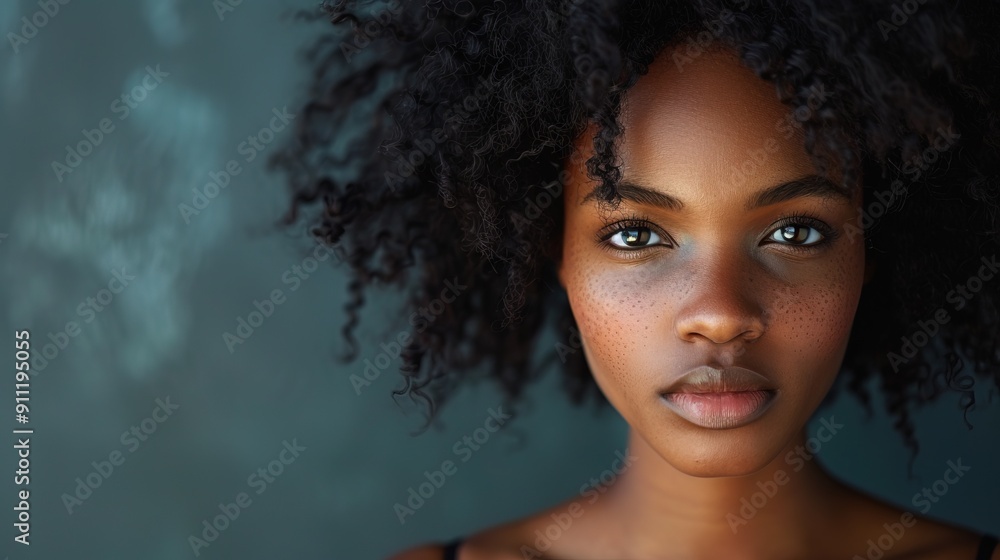 A picture of a black woman with a serious expression on his face A picture of a black woman with a serious expression on his face