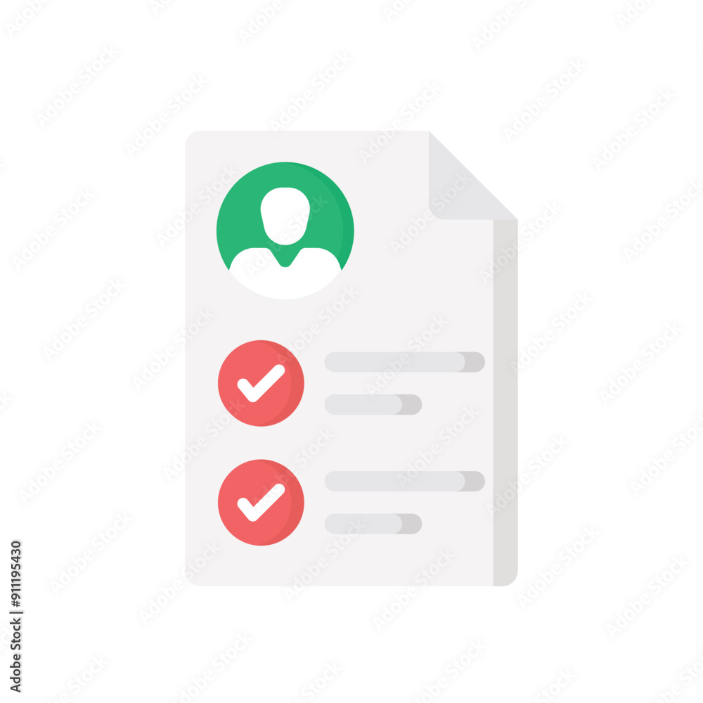 Job Application vector icon Job Application vector icon