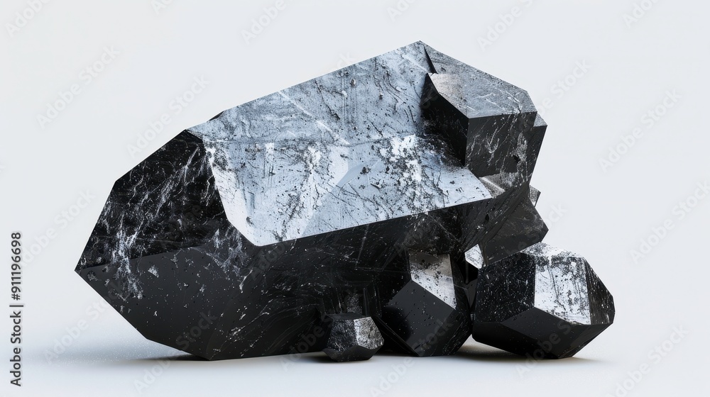 Germanium oxide, 3D illustration, realistic, isolated on white background Germanium oxide, 3D illustration, realistic, isolated on white background