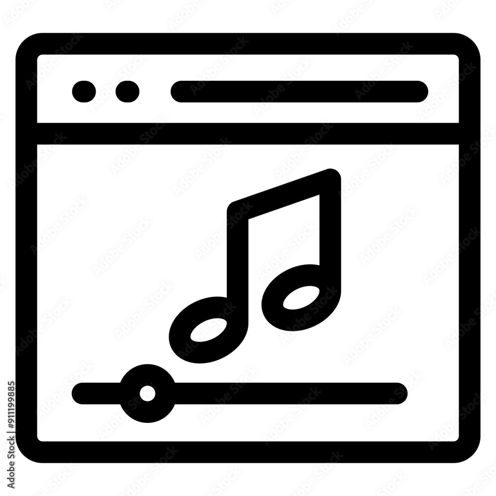 Music Player Interface Icon Element For Design Music Player Interface Icon Element For Design