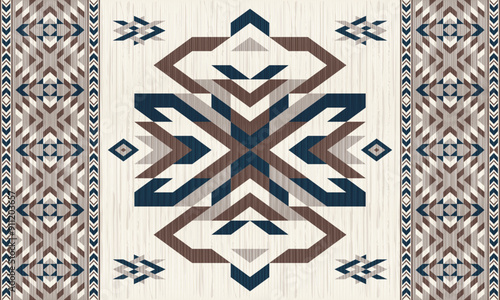 American tribal ethnic native pattern.Traditional Navajo,Aztec,Apache,Southwest and Mexican style fabric pattern.Abstract vector motifs pattern.For fabric,clothing,blanket,carpet,woven,wrap,decoration
