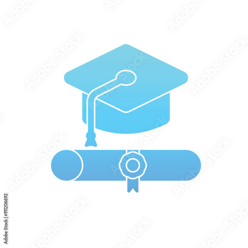 Graduation vector icon