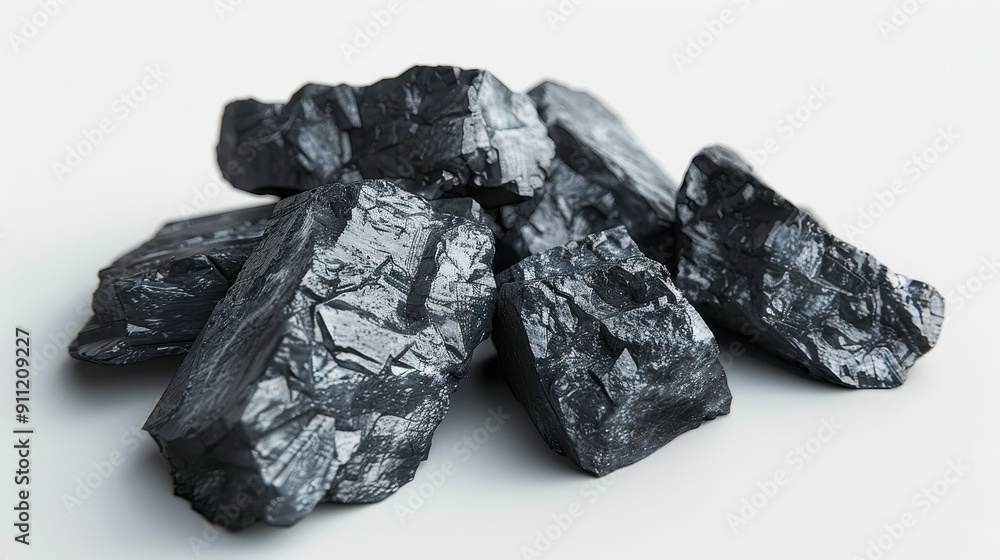 Manganese dioxide, 3D illustration, realistic, isolated on white background Manganese dioxide, 3D illustration, realistic, isolated on white background
