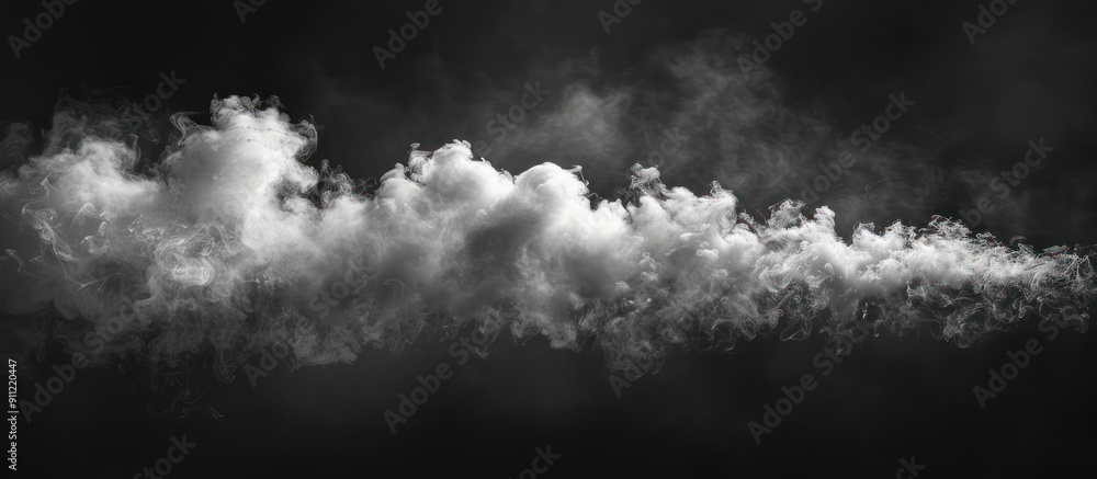 Obraz premium Abstract Smoke Texture on Black Background