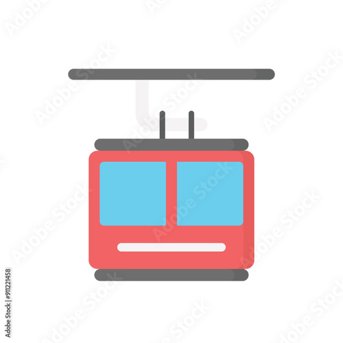 Cable Car vector icon