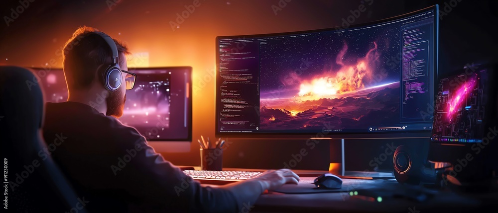 Cosmic Creator: Game Developer Crafting Worlds in the Digital Forge Cosmic Creator: Game Developer Crafting Worlds in the Digital Forge
