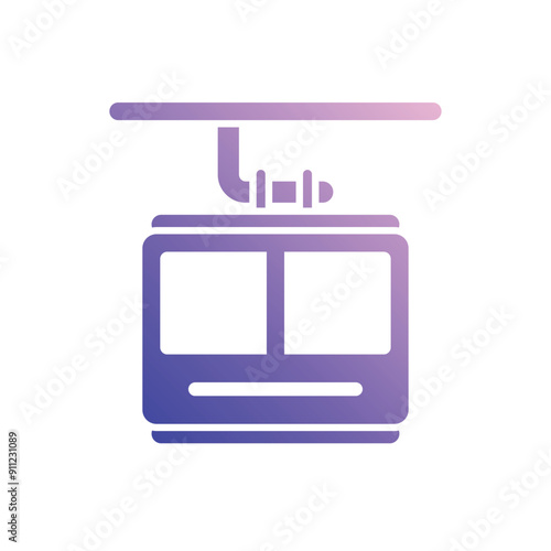 Cable Car vector icon