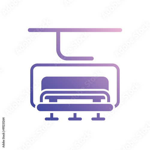 Ski Lift vector icon
