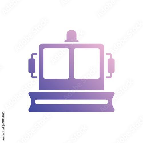 Snowplow vector icon