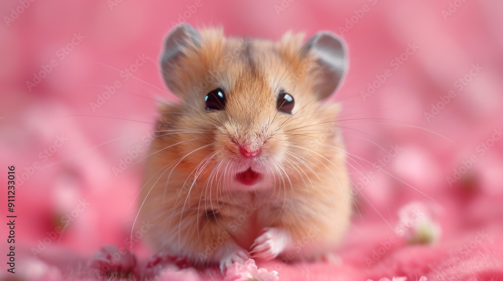 Cute Hamster with Big Eyes Cute Hamster with Big Eyes