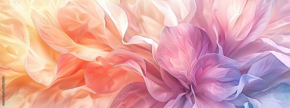 Abstract Floral Texture with Pastel Hues Abstract Floral Texture with Pastel Hues