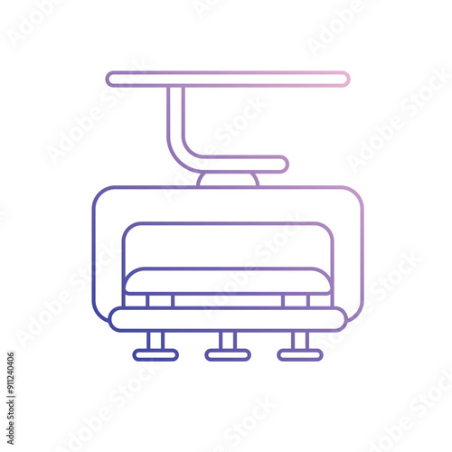 Ski Lift vector icon