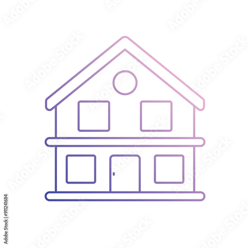 Chalet vector icon