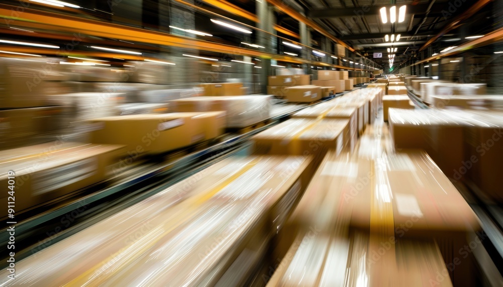 Efficient Warehouse Operations With Conveyor System for Package Distribution During Peak Business Hours Efficient Warehouse Operations With Conveyor System for Package Distribution During Peak Business Hours