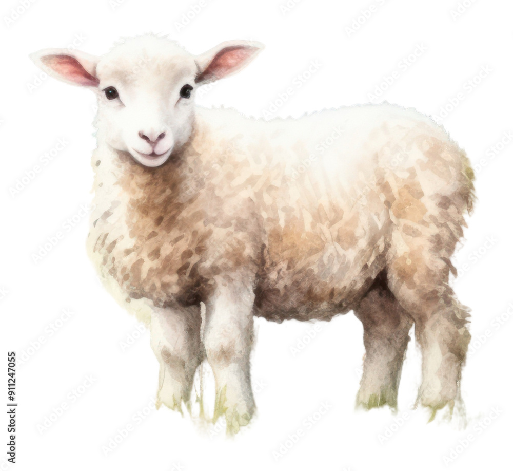 Fototapeta premium PNG Livestock animal mammal sheep.