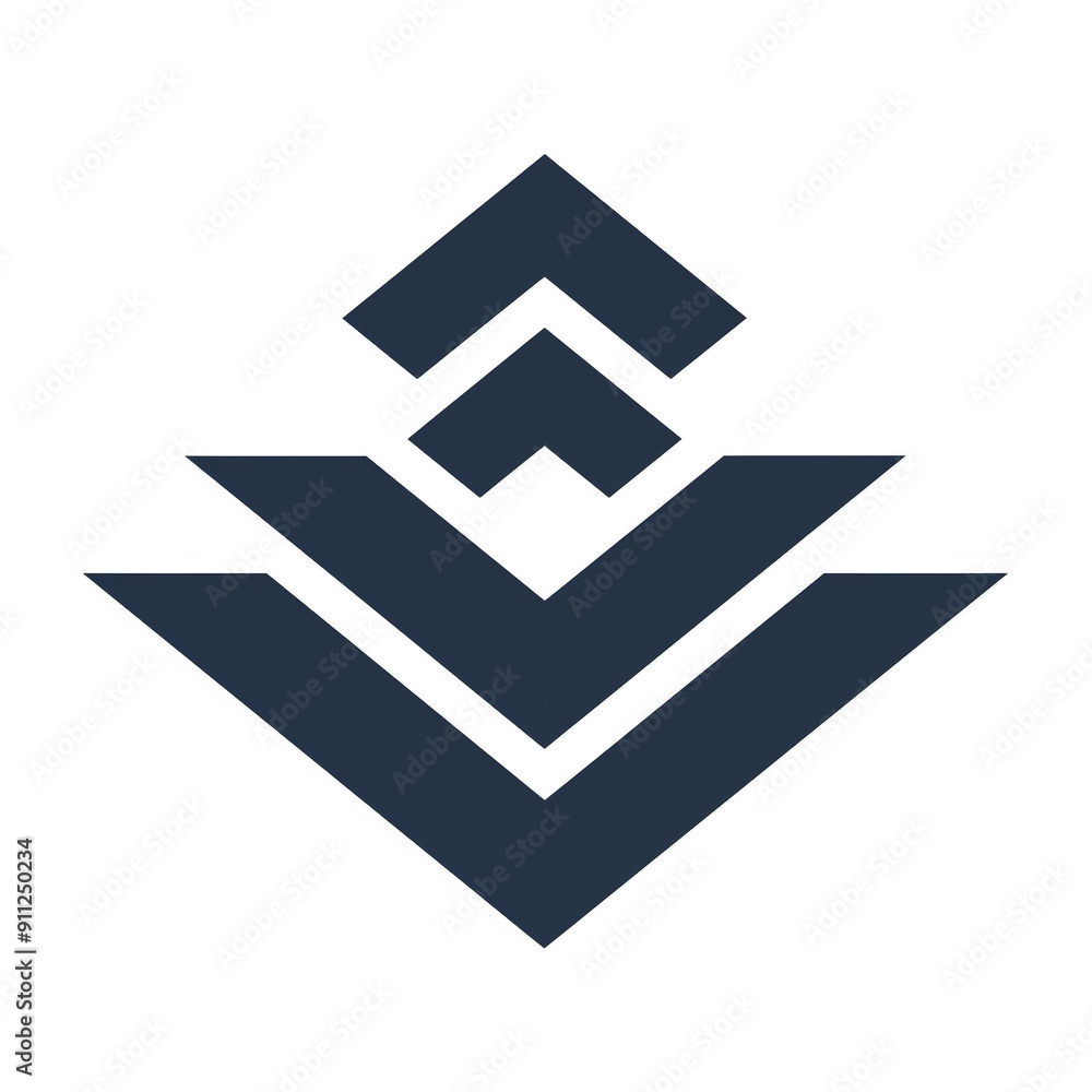 A corporate logo emblem for a management company A corporate logo emblem for a management company