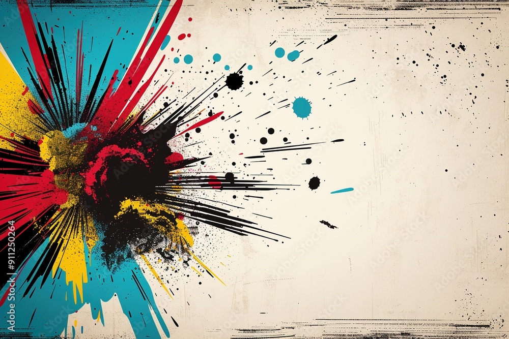 Vintage comic book texture achieved with a halftone pattern overlay on ...