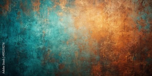 color transition from blue turquoise to orange background

