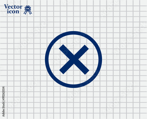 Vector dark color icon on a light background in a cage