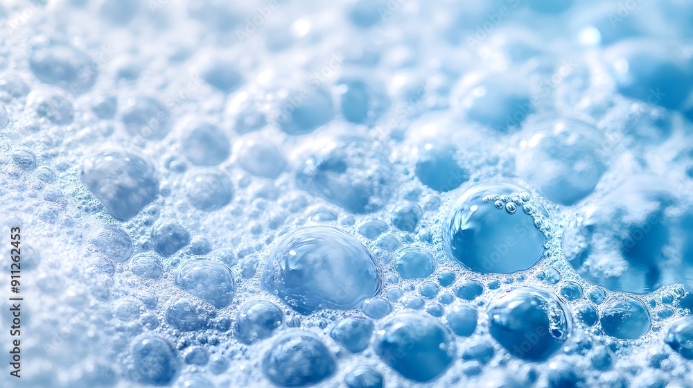 Soap bubbles and foam, ocean blue background, macro photography, water droplets, surface tension, abstract texture, liquid patterns, soft focus, iridescent reflections. Soap bubbles and foam, ocean blue background, macro photography, water droplets, surface tension, abstract texture, liquid patterns, soft focus, iridescent reflections.