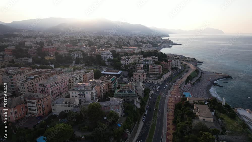 Exploring the Scenic Coastal Views of Genova During Sunset Exploring the Scenic Coastal Views of Genova During Sunset