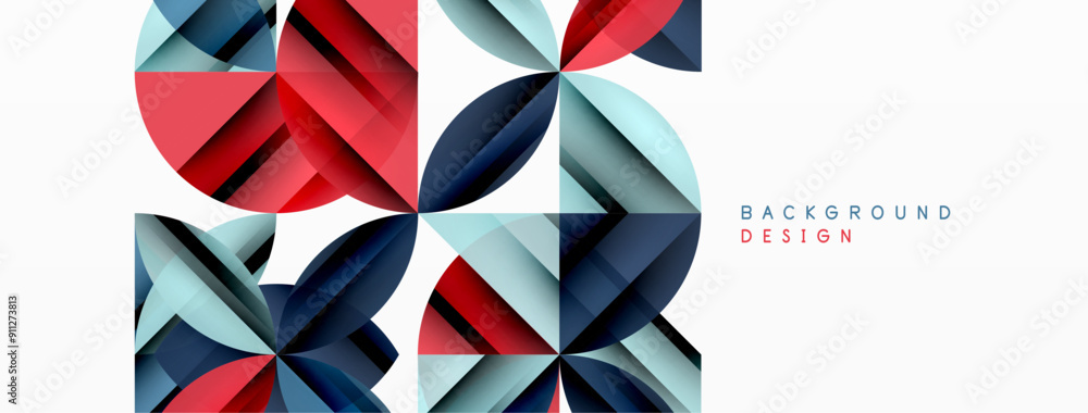 Circles and round shapes geometric minimal background Circles and round shapes geometric minimal background