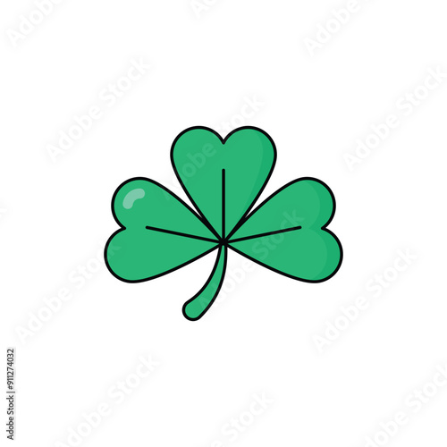 Shamrock vector icon